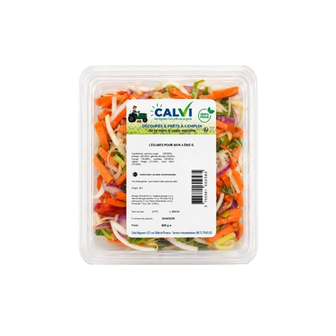 [BARWOK400] Légumes pour Wok – 400 g